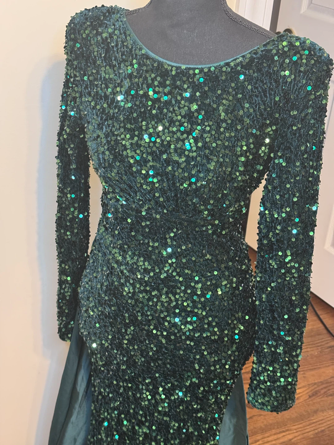 Sequin Velvet Gown