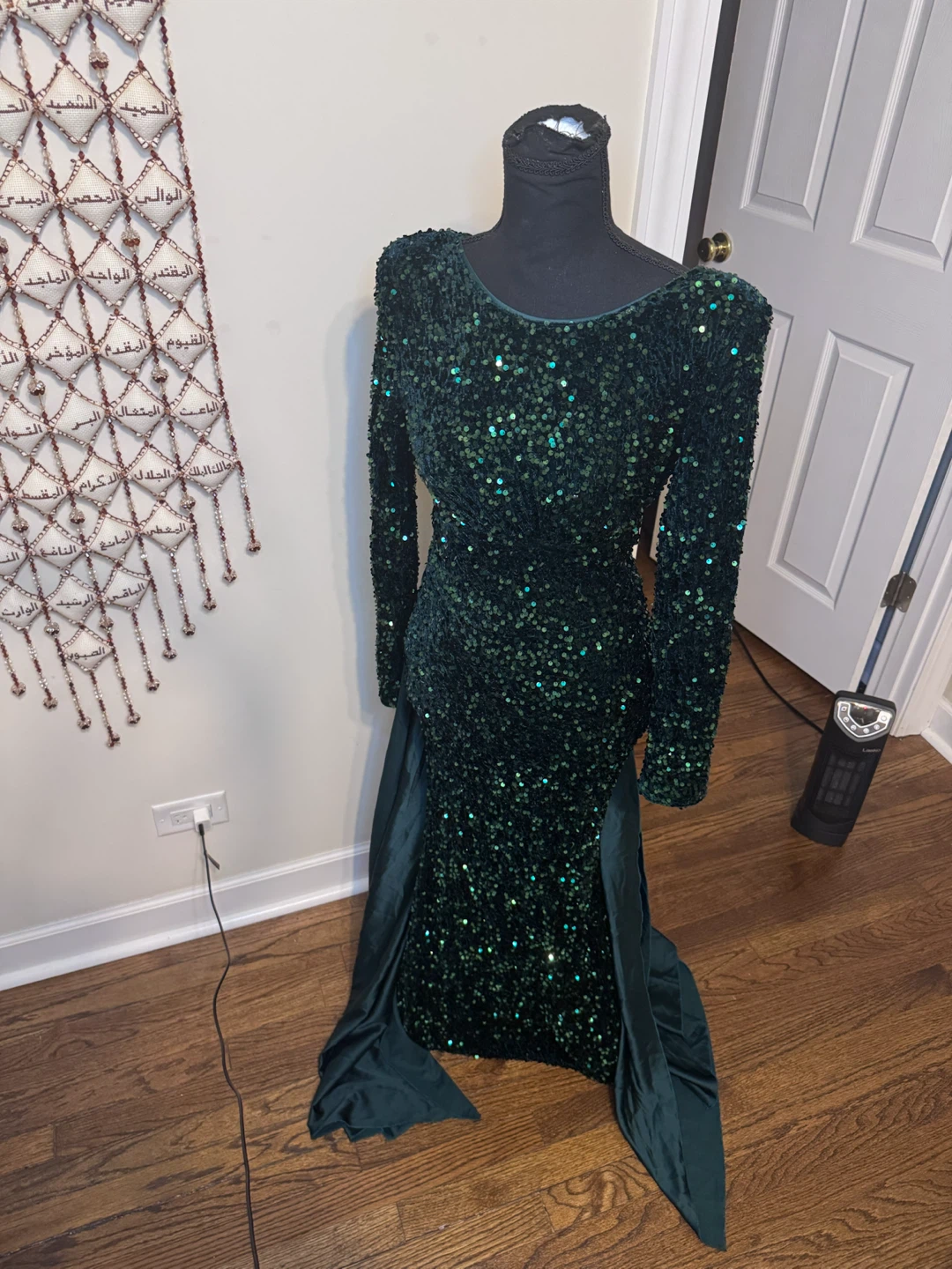 Sequin Velvet Gown - photo 2
