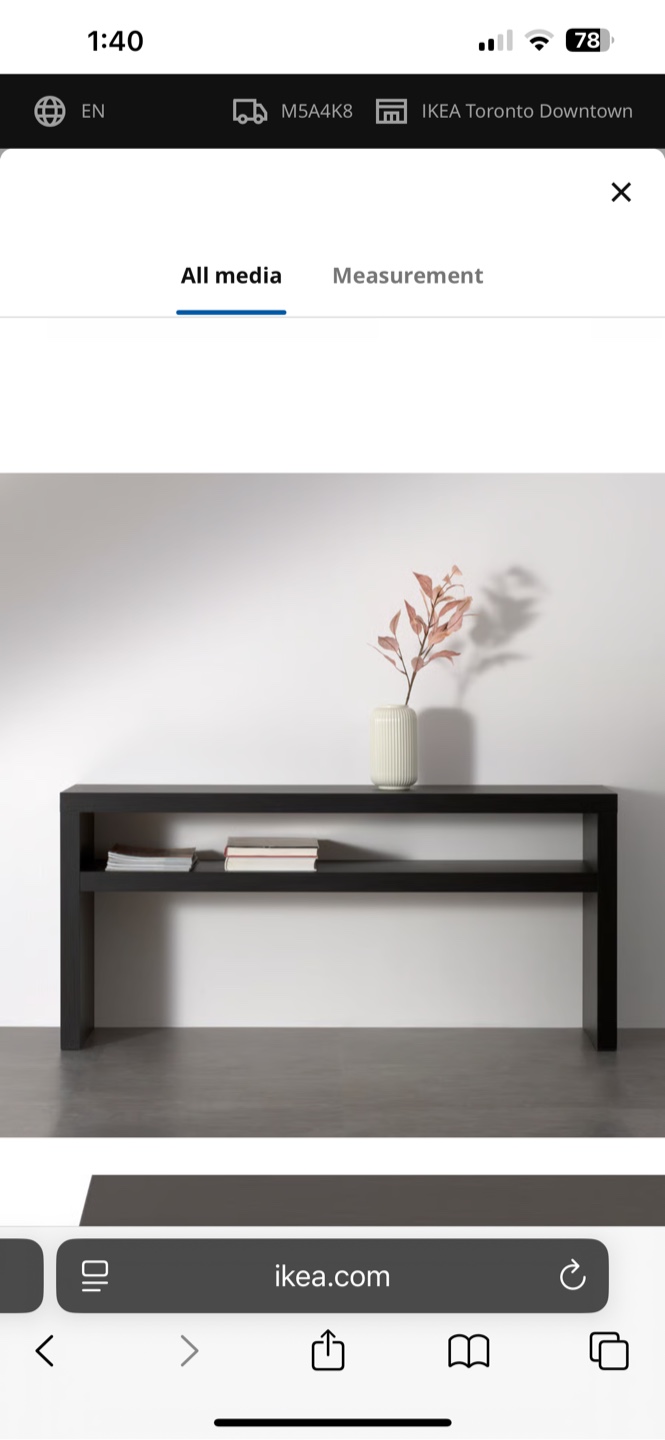 IKEA TV Bench / Console Table - photo 3