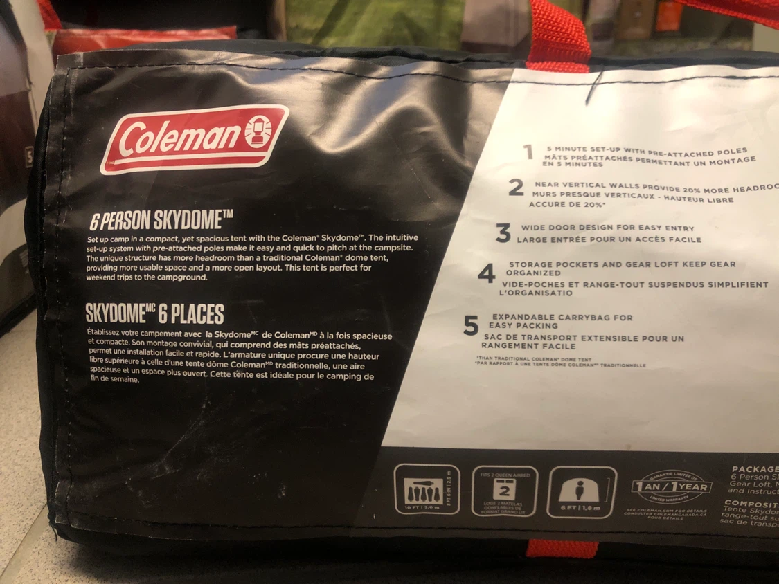 Coleman 6 Person Skydome Tent