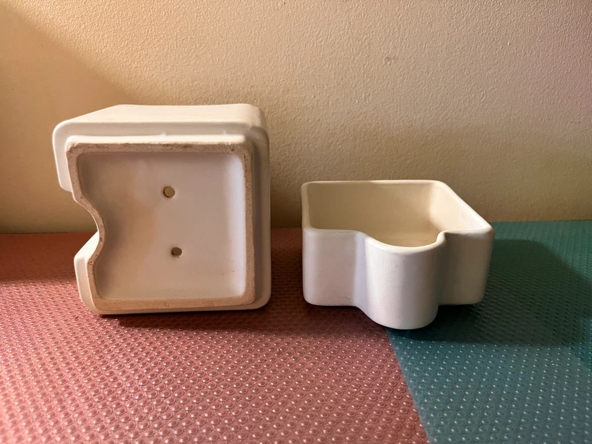 White Ceramic Planter - photo 2