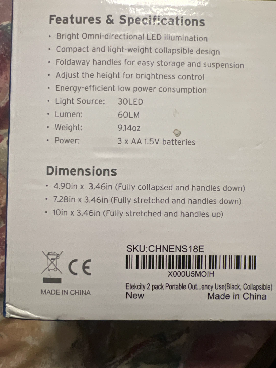 Etekcity 2 Pack Collapsible LED Outdoor Lanterns - photo 4
