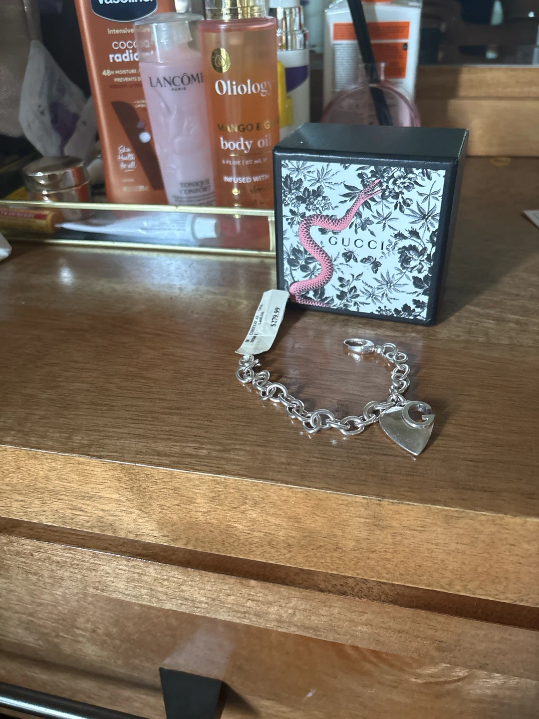 Gucci Silver Heart Charm Bracelet - photo 2