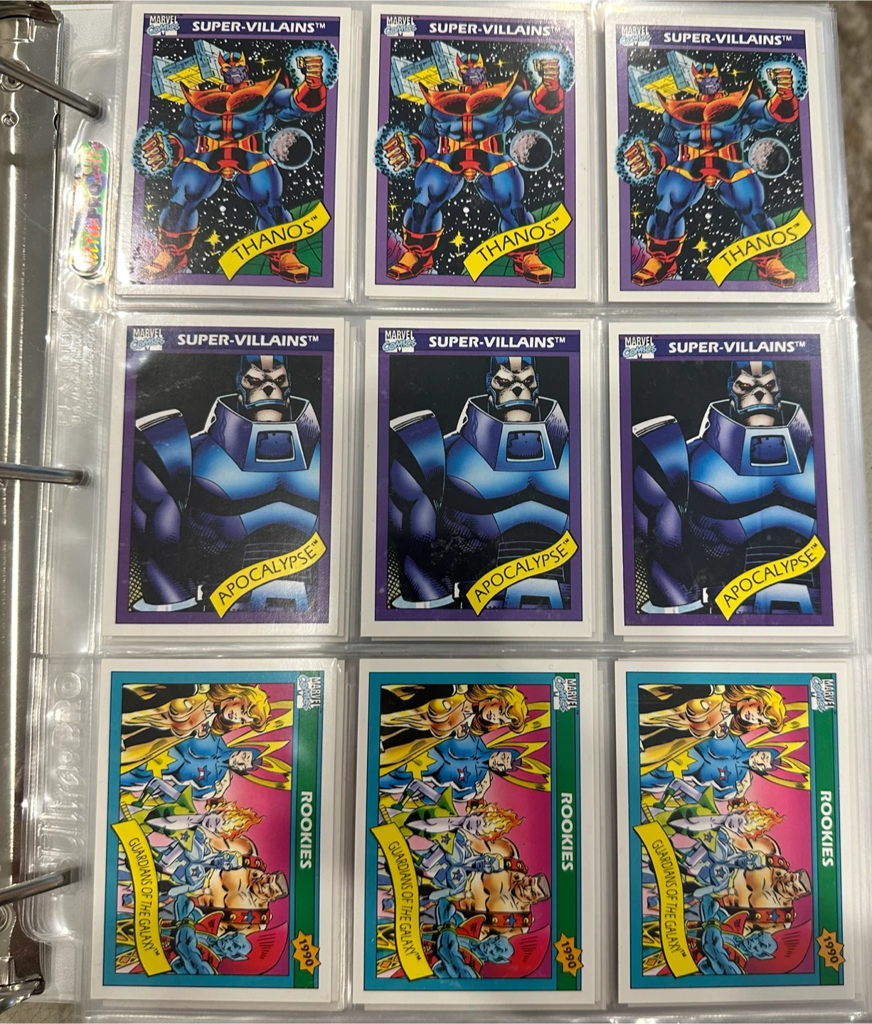 BINDER OF MINT 1990 IMPEL/MARVEL TRADING CARDS - photo 5