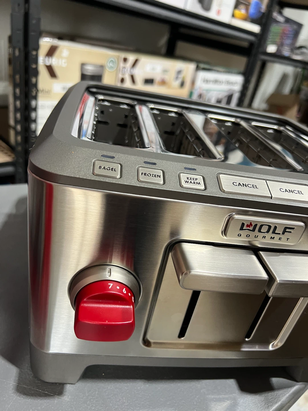 Wolf Gourmet 4 Slice Toaster, Extra-Wide Slots, Stainless Steel - photo 2