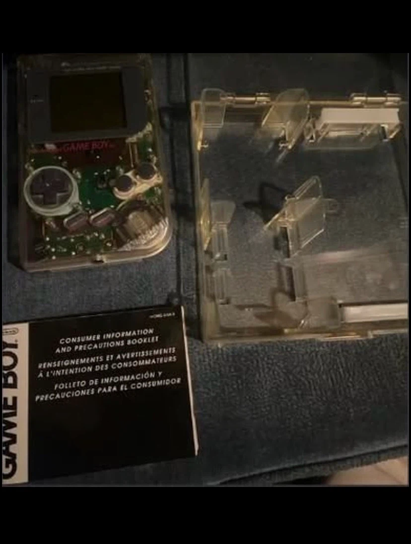 Nintendo Gameboy Original Clear Play it Loud tested case