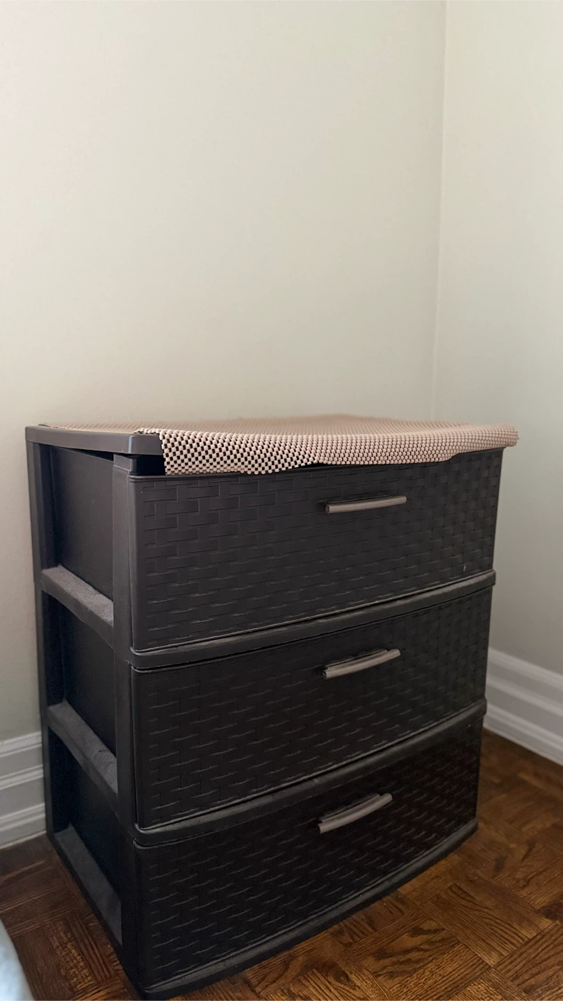 Black 3-Drawer Storage Unit