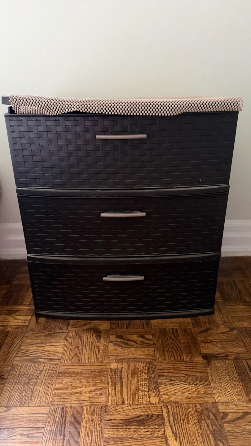 Black 3-Drawer Storage Unit - photo 2