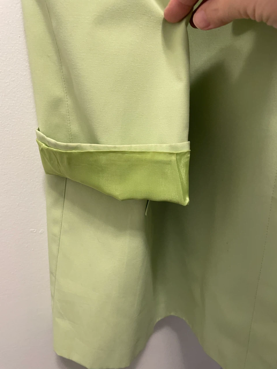 Lorne Michel Women's Light Green Trench Coat Size 14 - photo 3