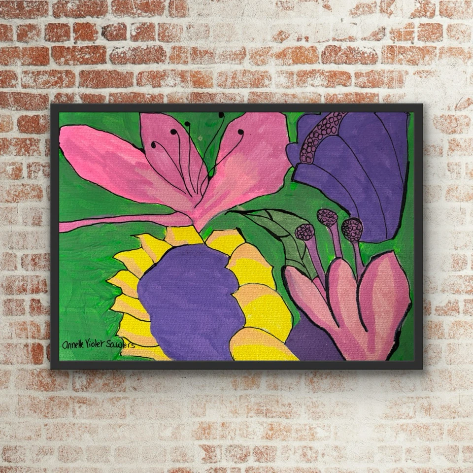 Floral Artwork by Annette Violet Sawers