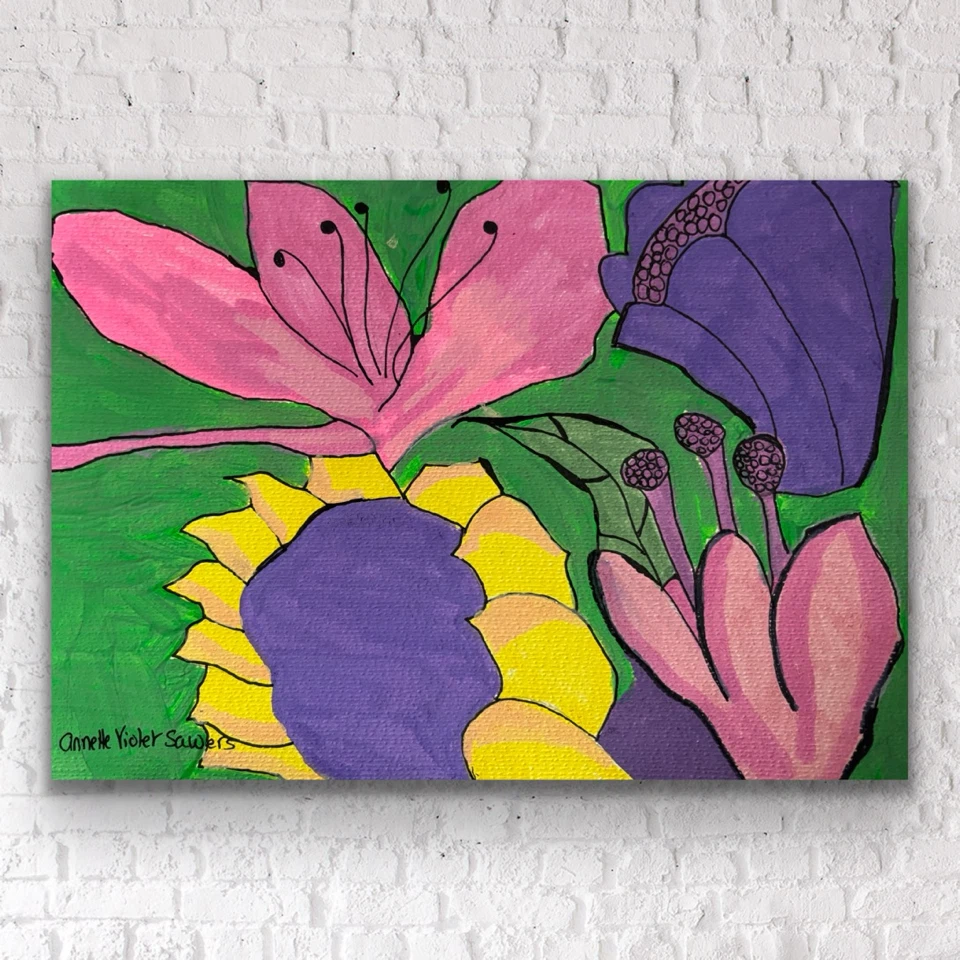 Floral Artwork by Annette Violet Sawers - photo 2