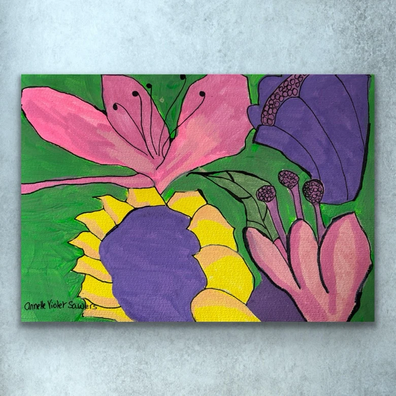 Floral Artwork by Annette Violet Sawers - photo 3