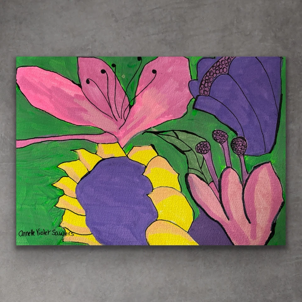 Floral Artwork by Annette Violet Sawers - photo 4