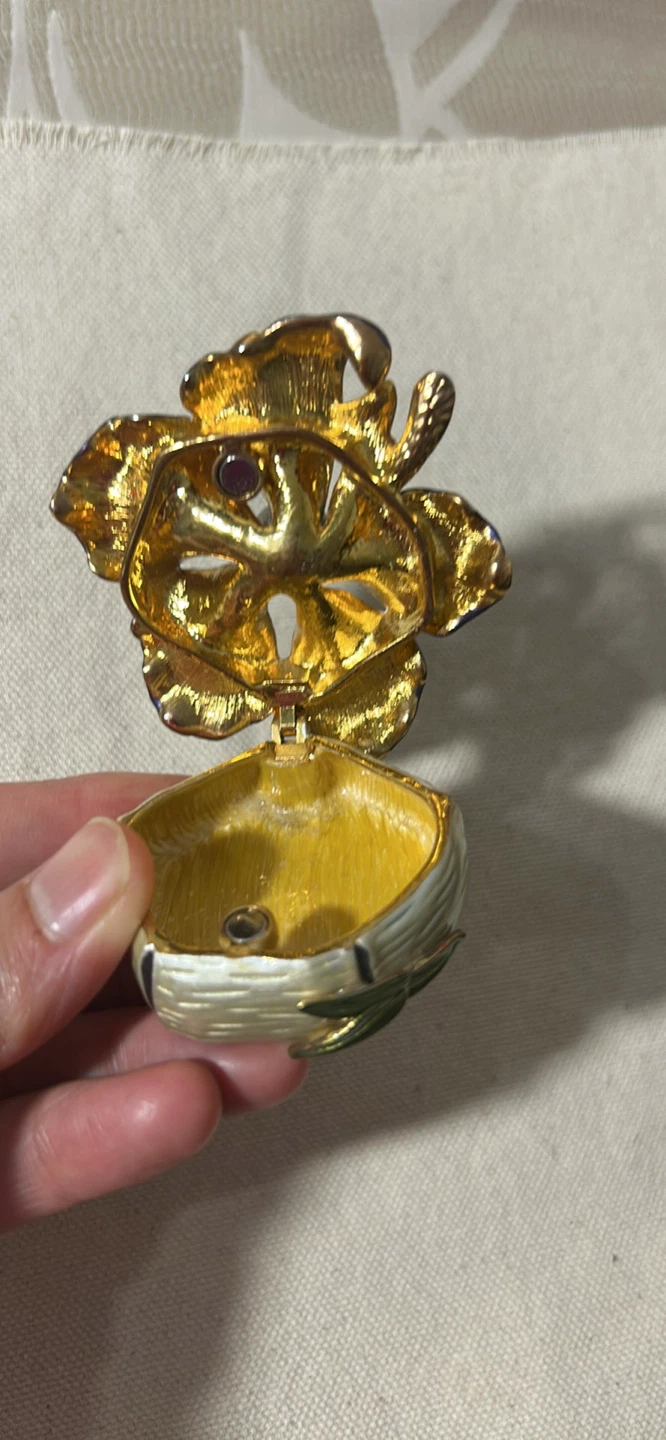 Jewellery Trinket Box - Flower Design - photo 2