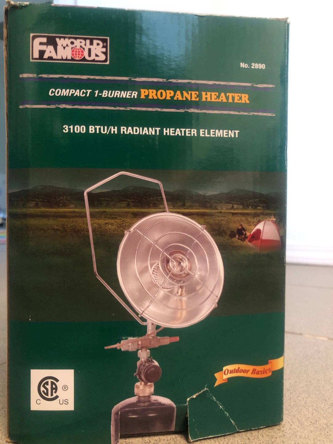 World Famous Compact 1-Burner Propane Heater