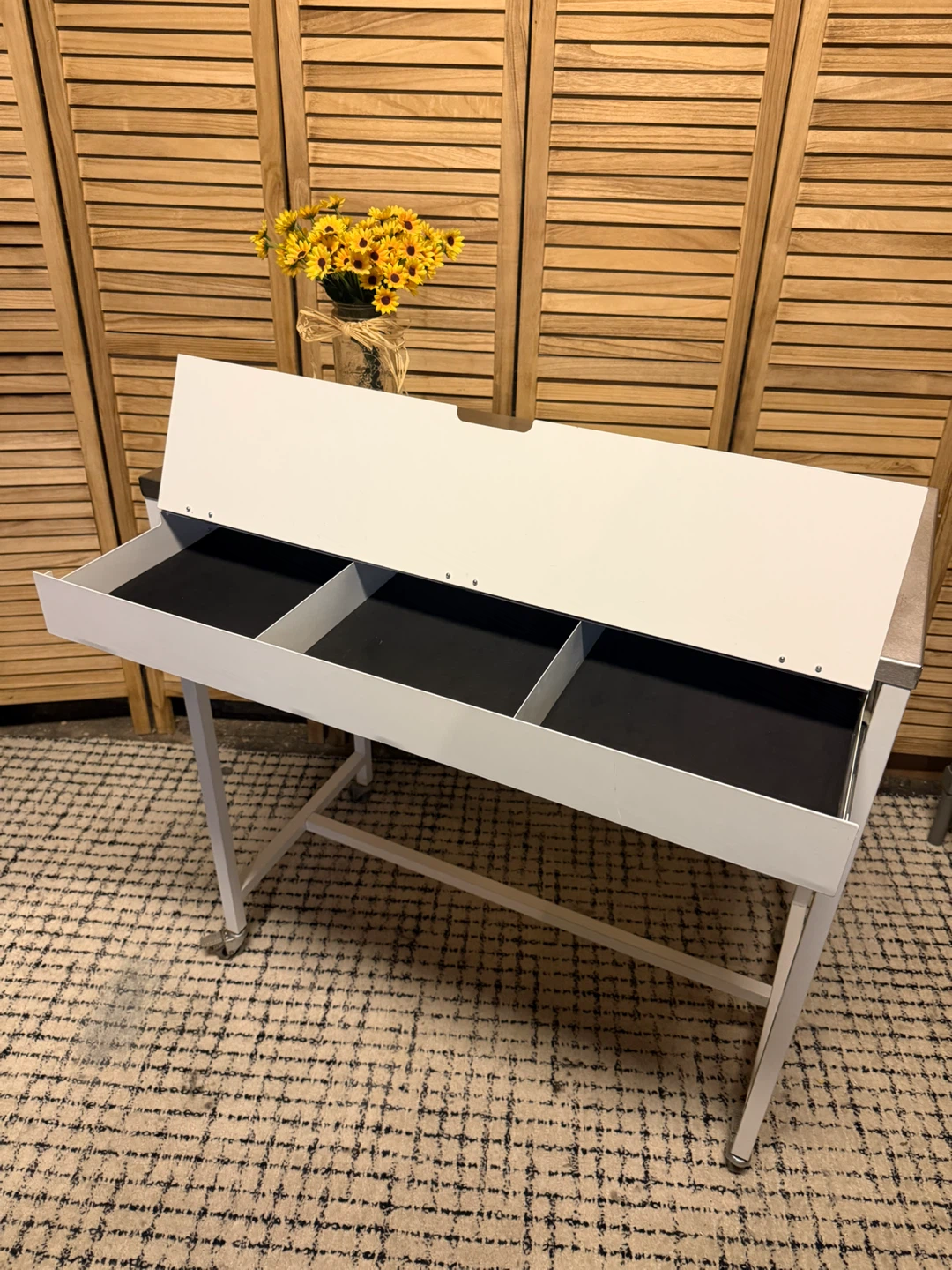 Rolling Utility  Counter Table with Stainless Steel Top - photo 4