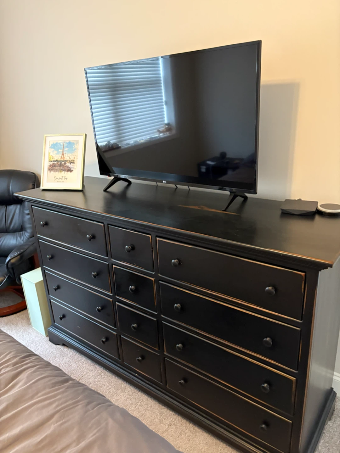 Black 12-Drawer Dresser - photo 2