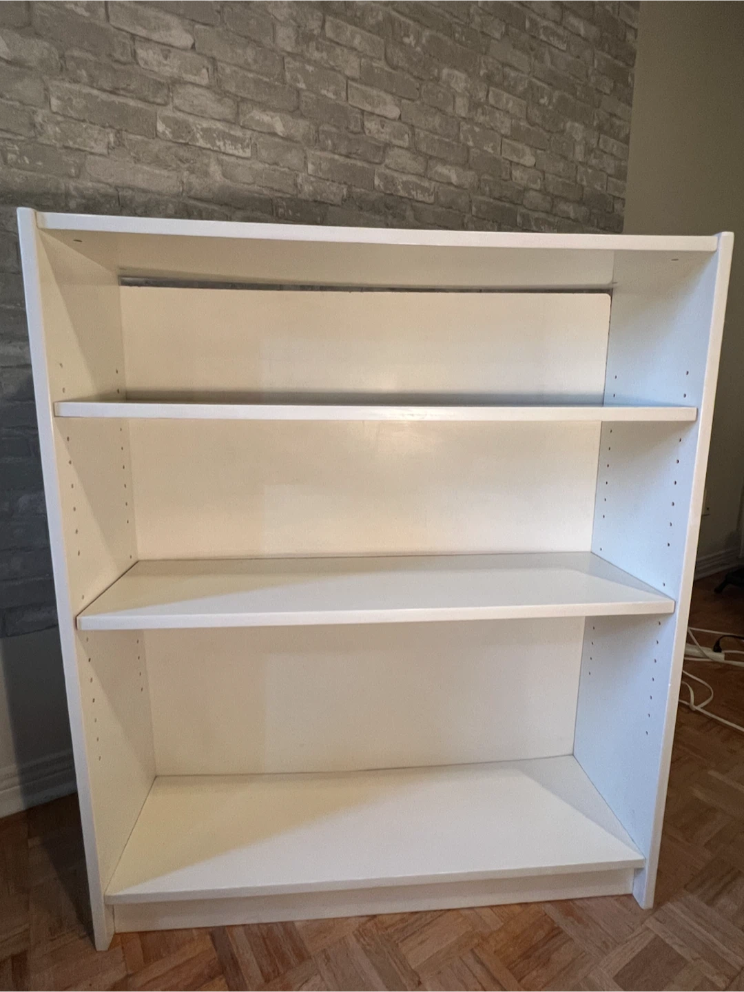 White 3-Shelf Bookshelf