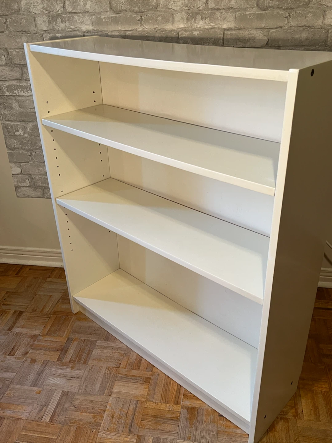 White 3-Shelf Bookshelf - photo 4