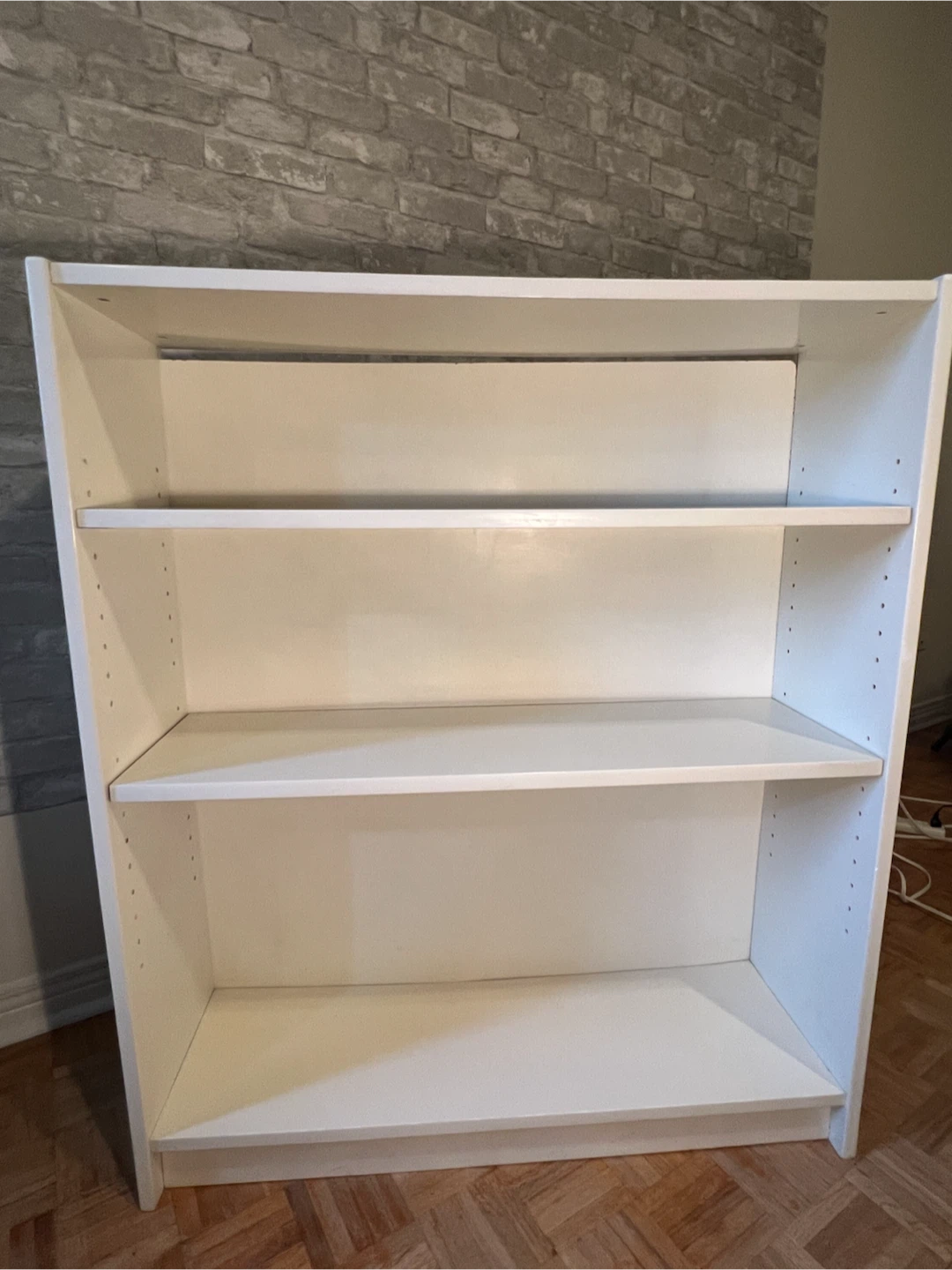 White 3-Shelf Bookshelf - photo 5