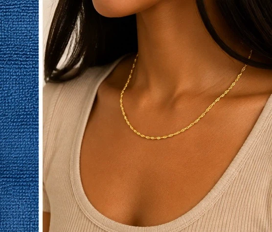 Gold Rope Chain Necklace