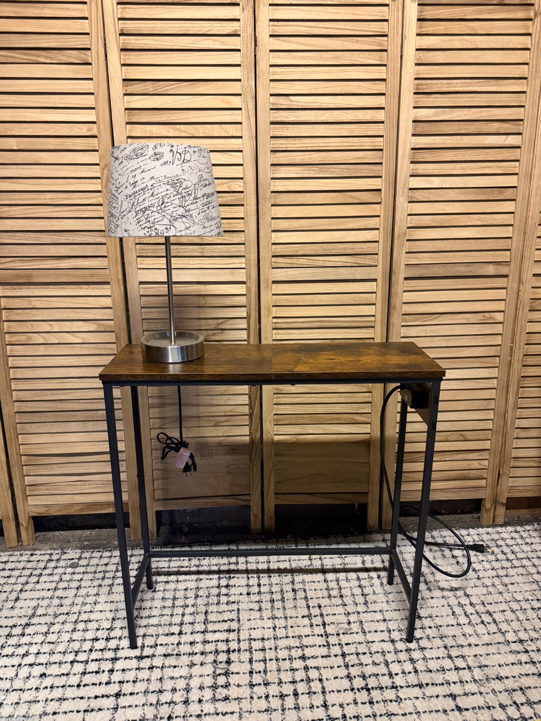 Console table with outlets
