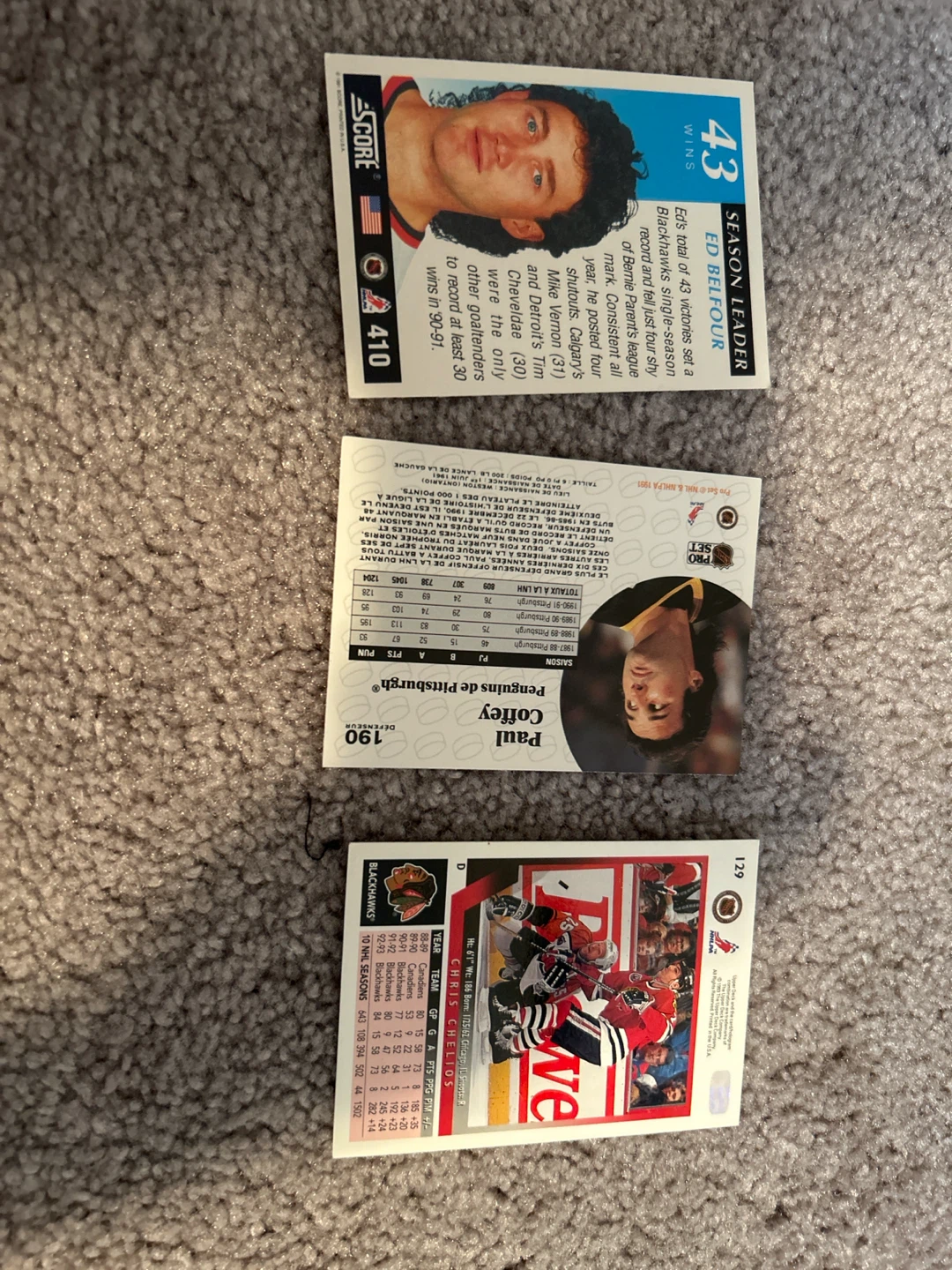 Collection of 3 Vintage Hockey Cards - photo 2