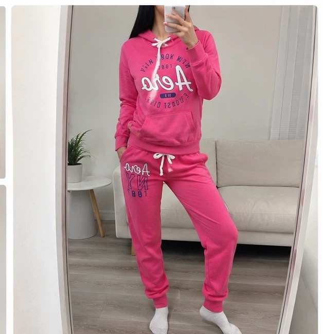 Aeropostale Pink Hoodie and Sweatpants Set