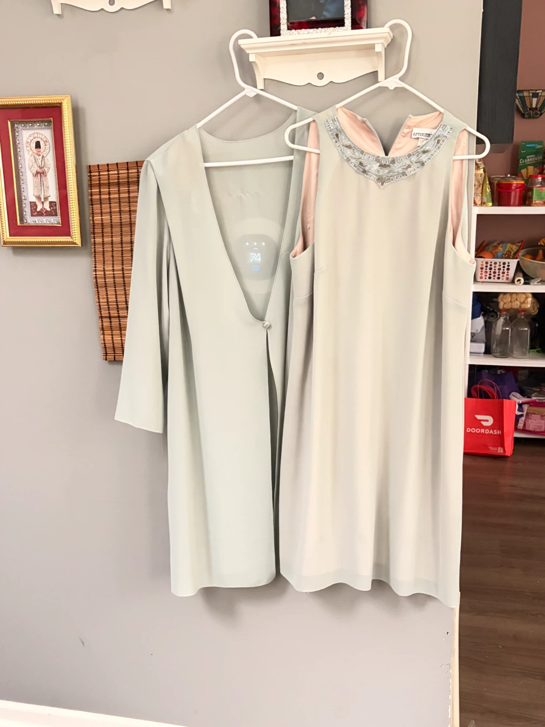 After Dark Beaded Dress and Shawl Set