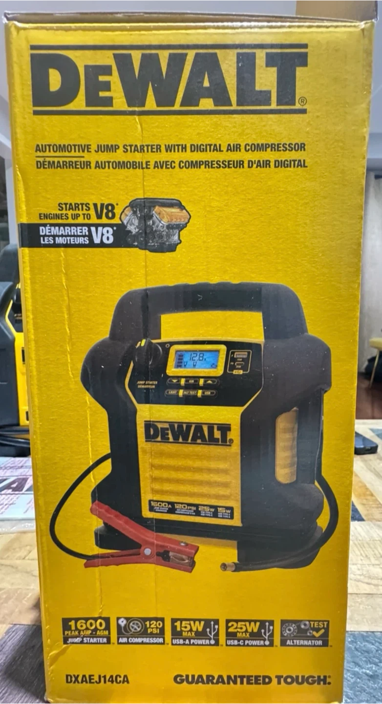 DeWalt DXAEJ14CA Jump Starter with Digital Compressor
