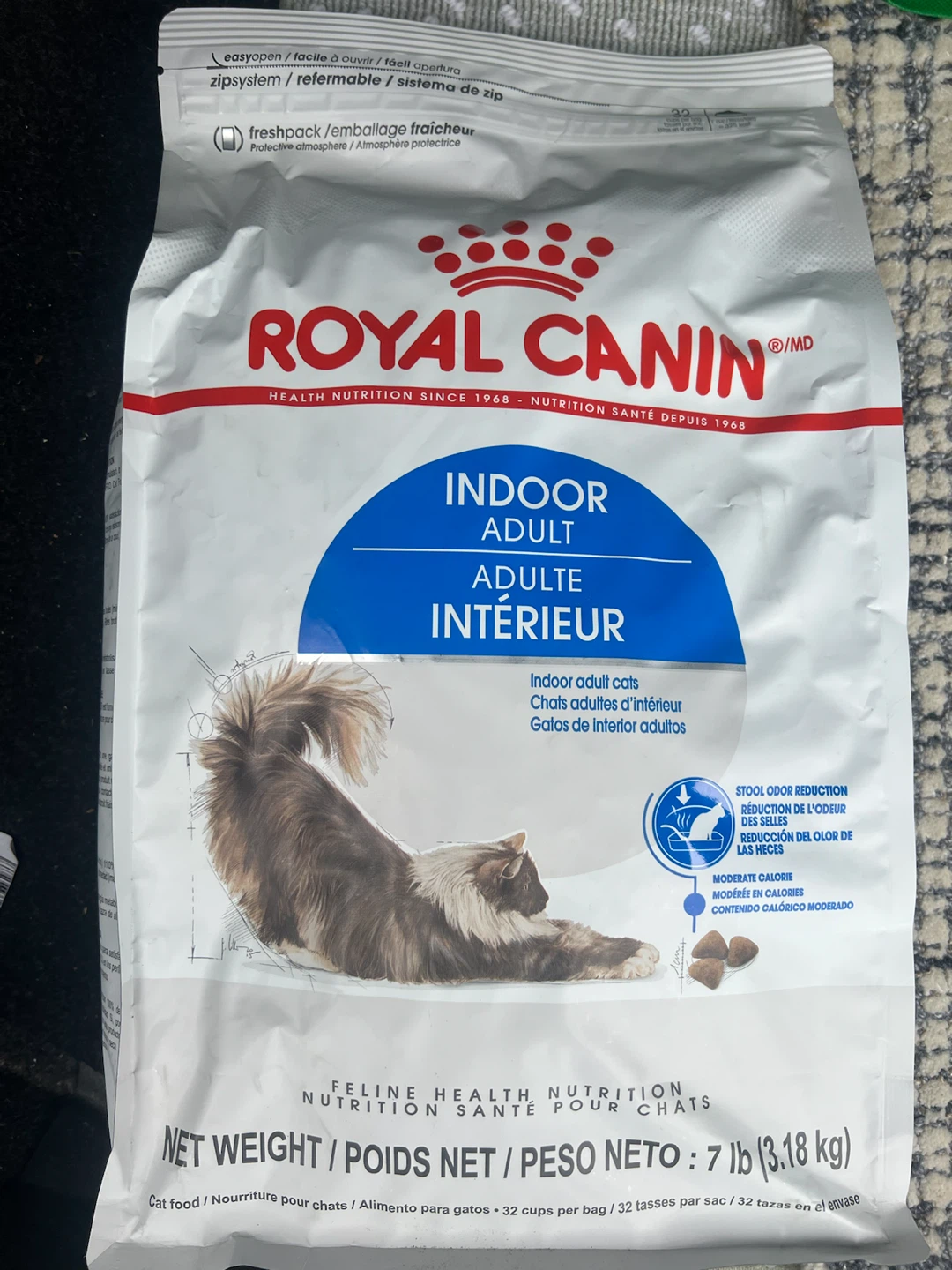 Royal Canin Indoor Adult Cat Food 7 lb Bag - photo 2
