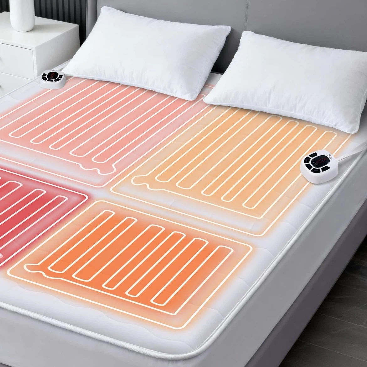 King size Reeks Heated Mattress Pad with Smart Controller