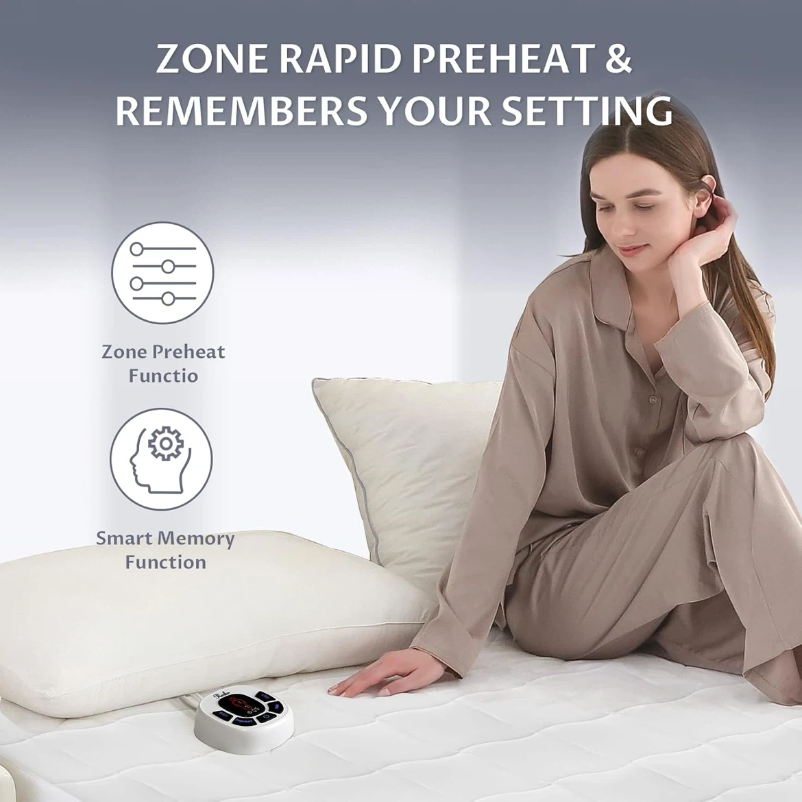 King size Reeks Heated Mattress Pad with Smart Controller - photo 3