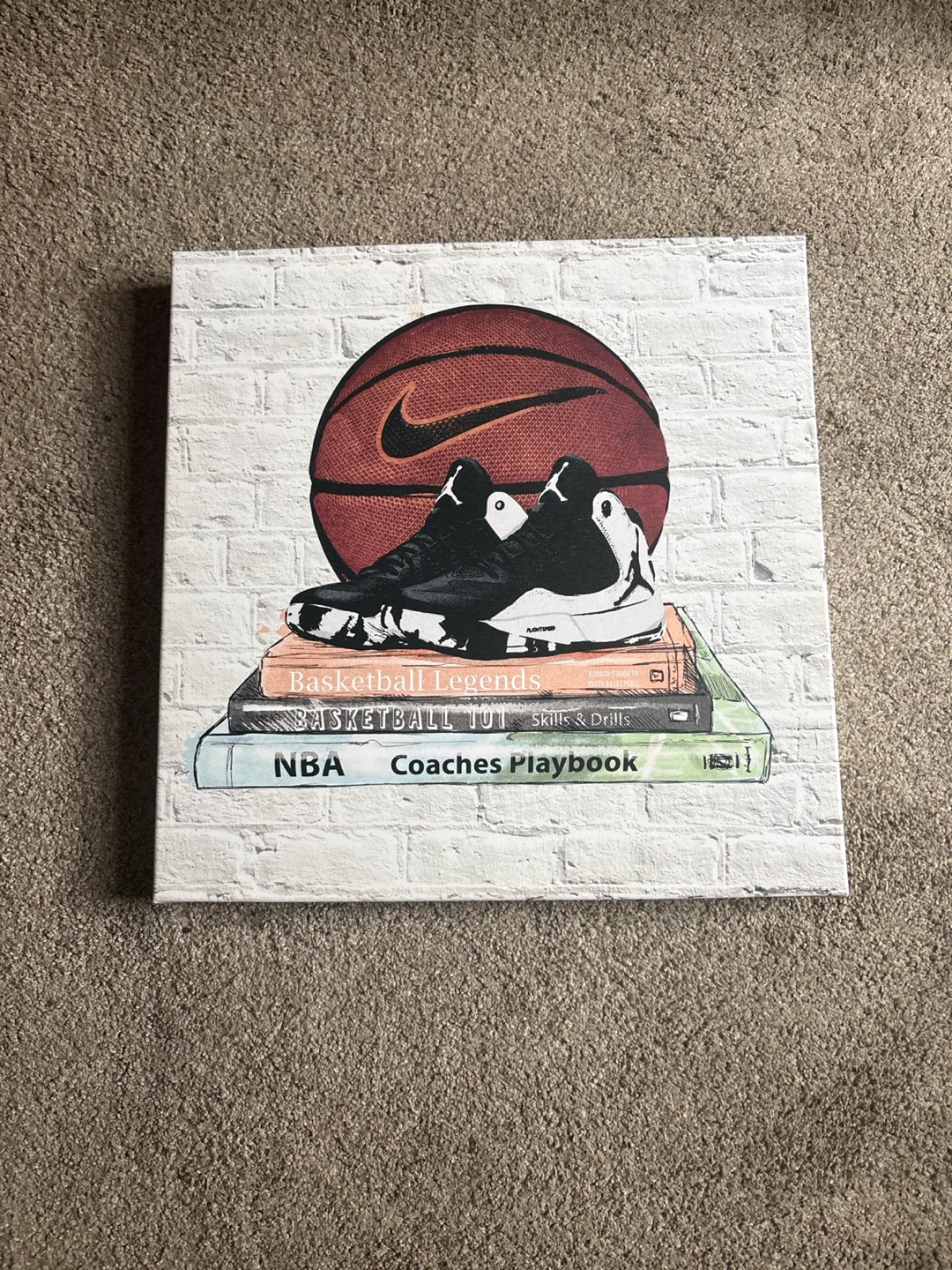 Basketball Canvas Print with Air Jordan 11