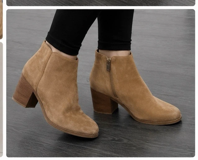 Brandless Tan Suede Ankle Boots - photo 2