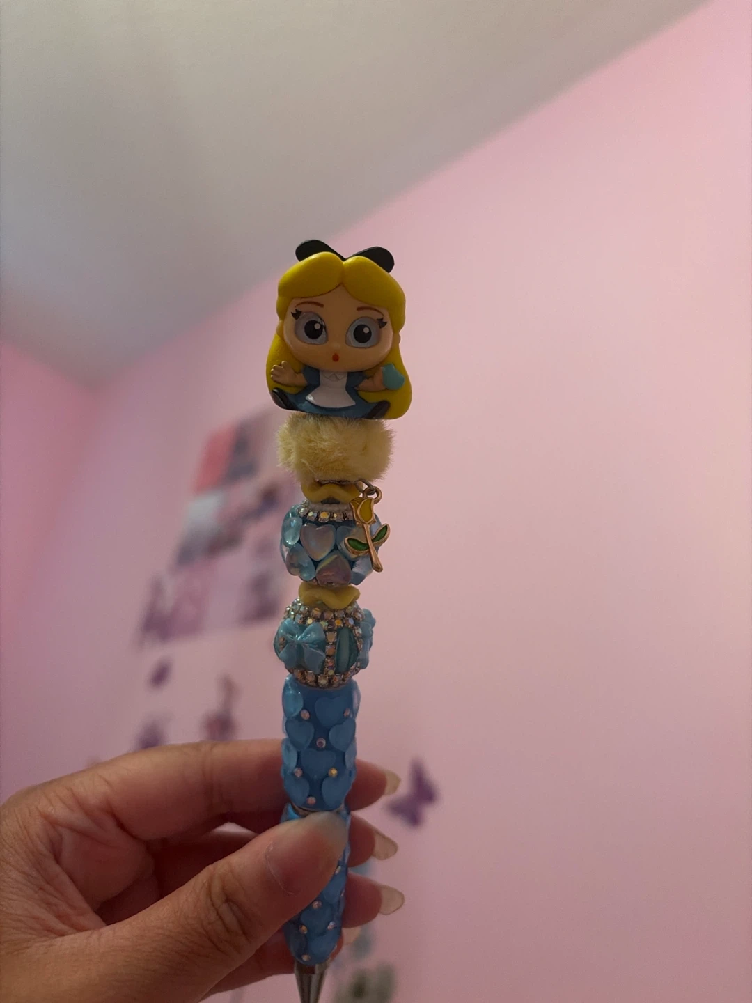 Alice in Wonderland Beaded Pen