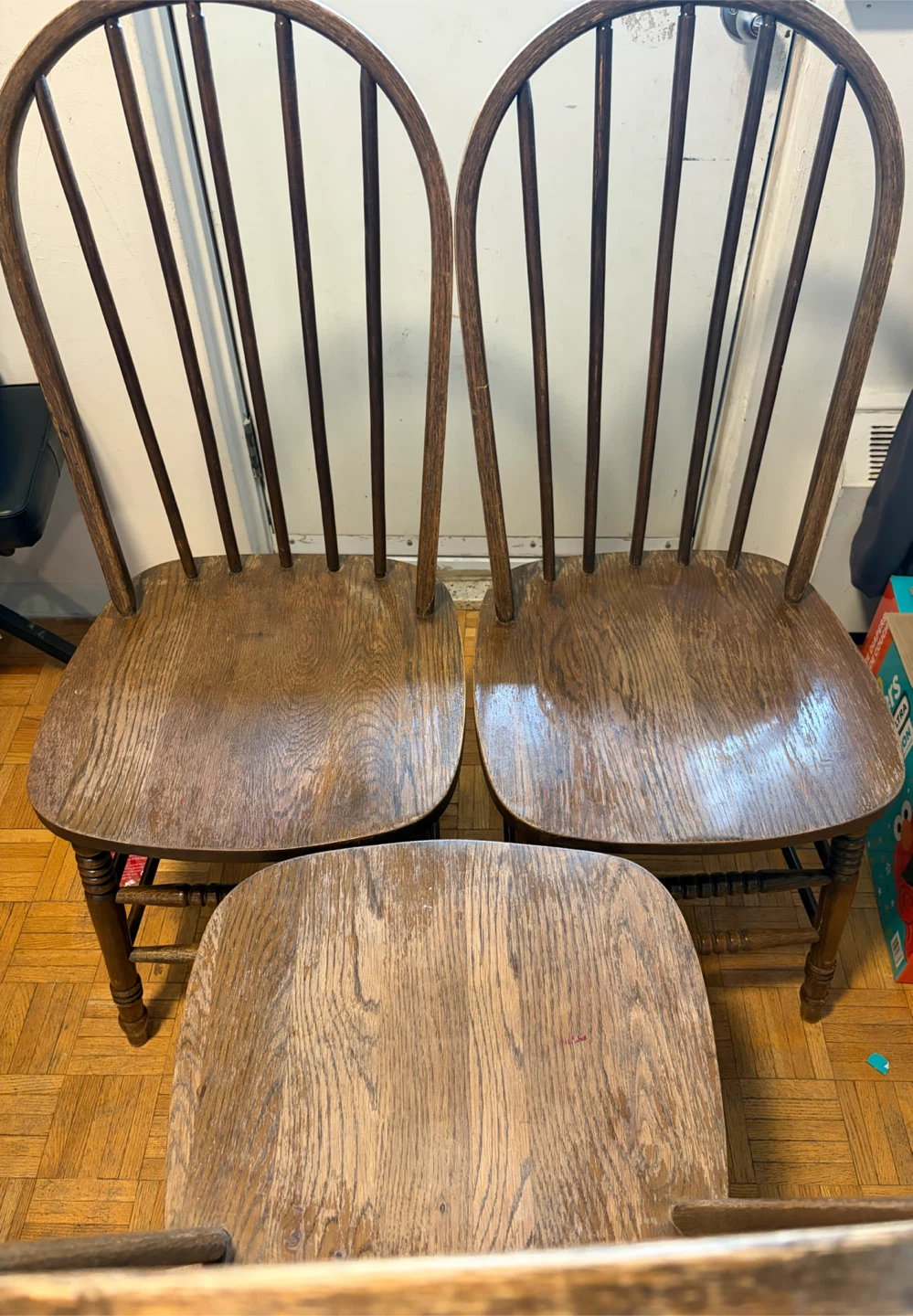 Wooden Dining Chairs (Set of 3) - photo 2