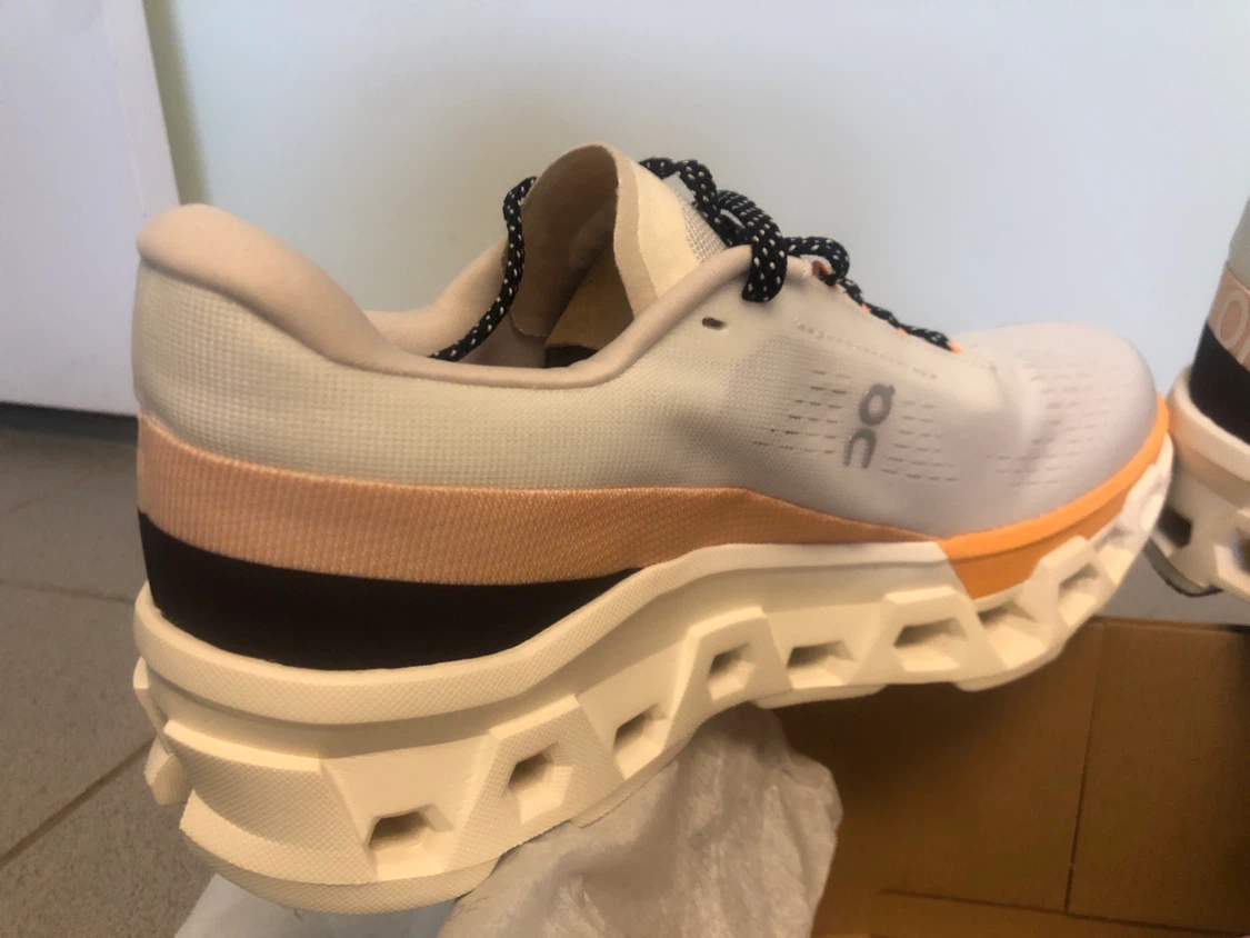 On Cloudmonster 2 Running Shoes - US 9.5 - Ivory Tangerine