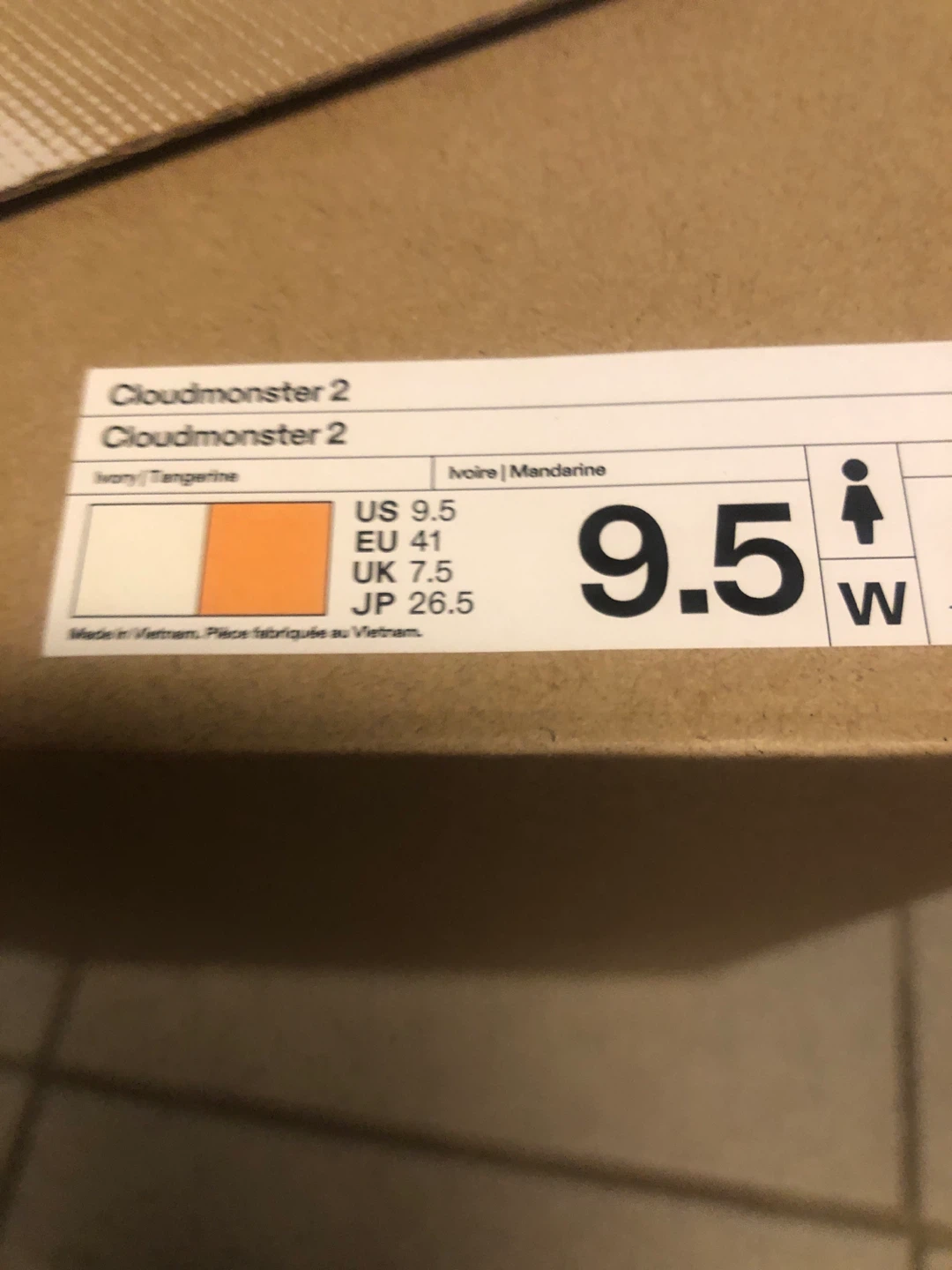 On Cloudmonster 2 Running Shoes - US 9.5 - Ivory Tangerine - photo 3