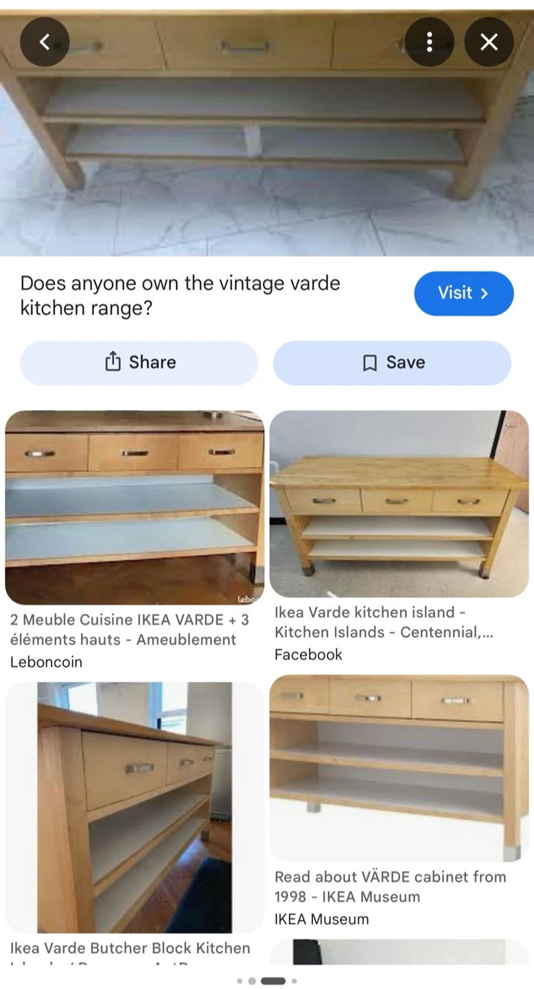 Vintage IKEA VÄRDE Kitchen Island - photo 3