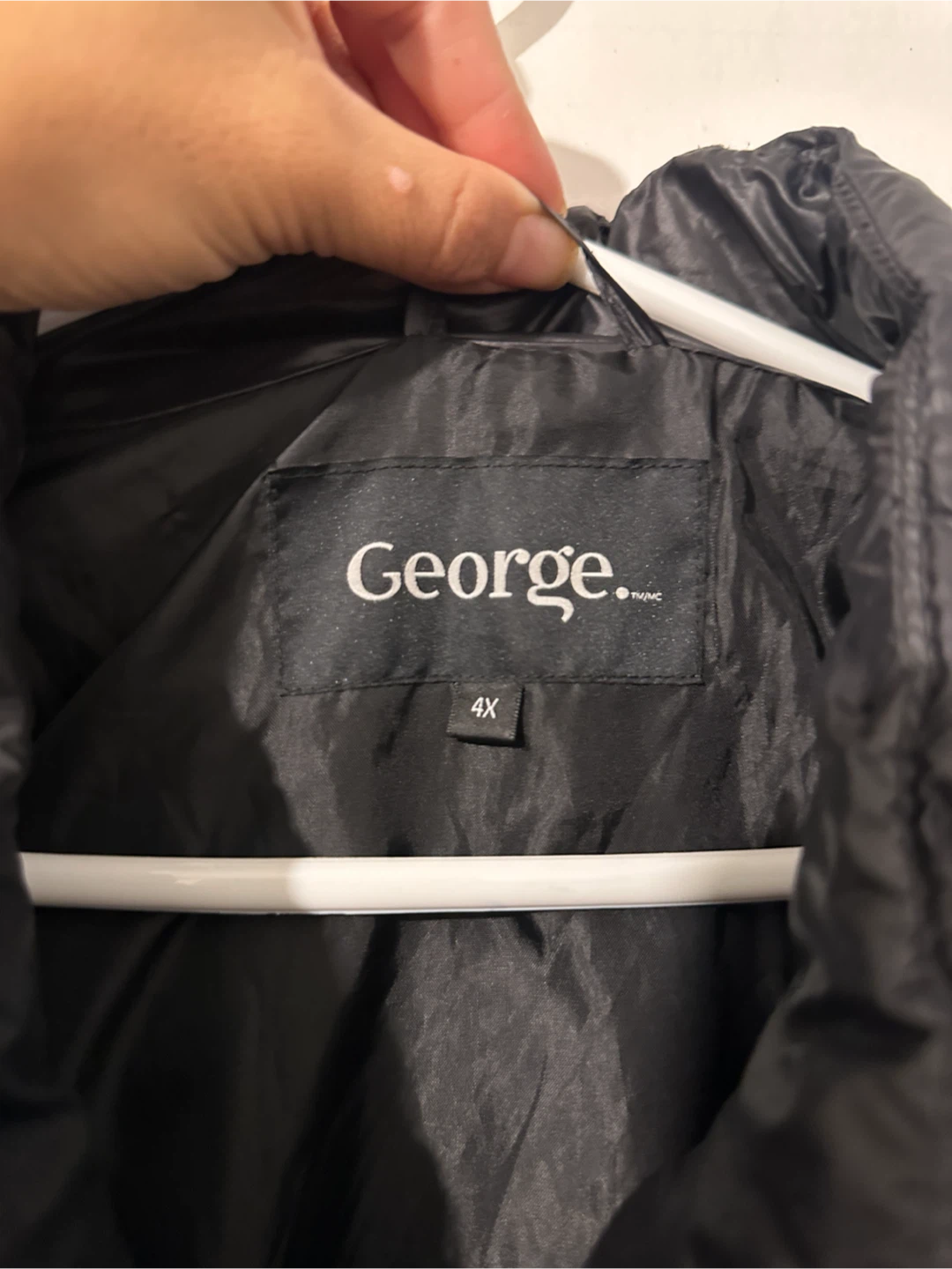 Black Puffer Jacket - Size 4X - photo 2