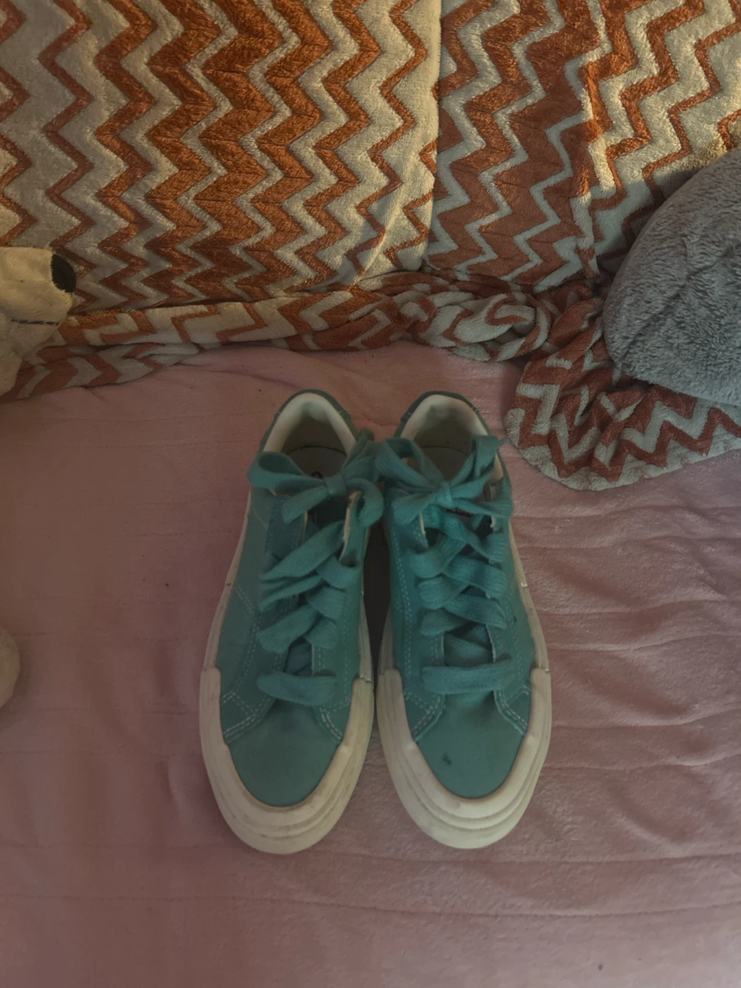 Teal platforms - Converse shoes