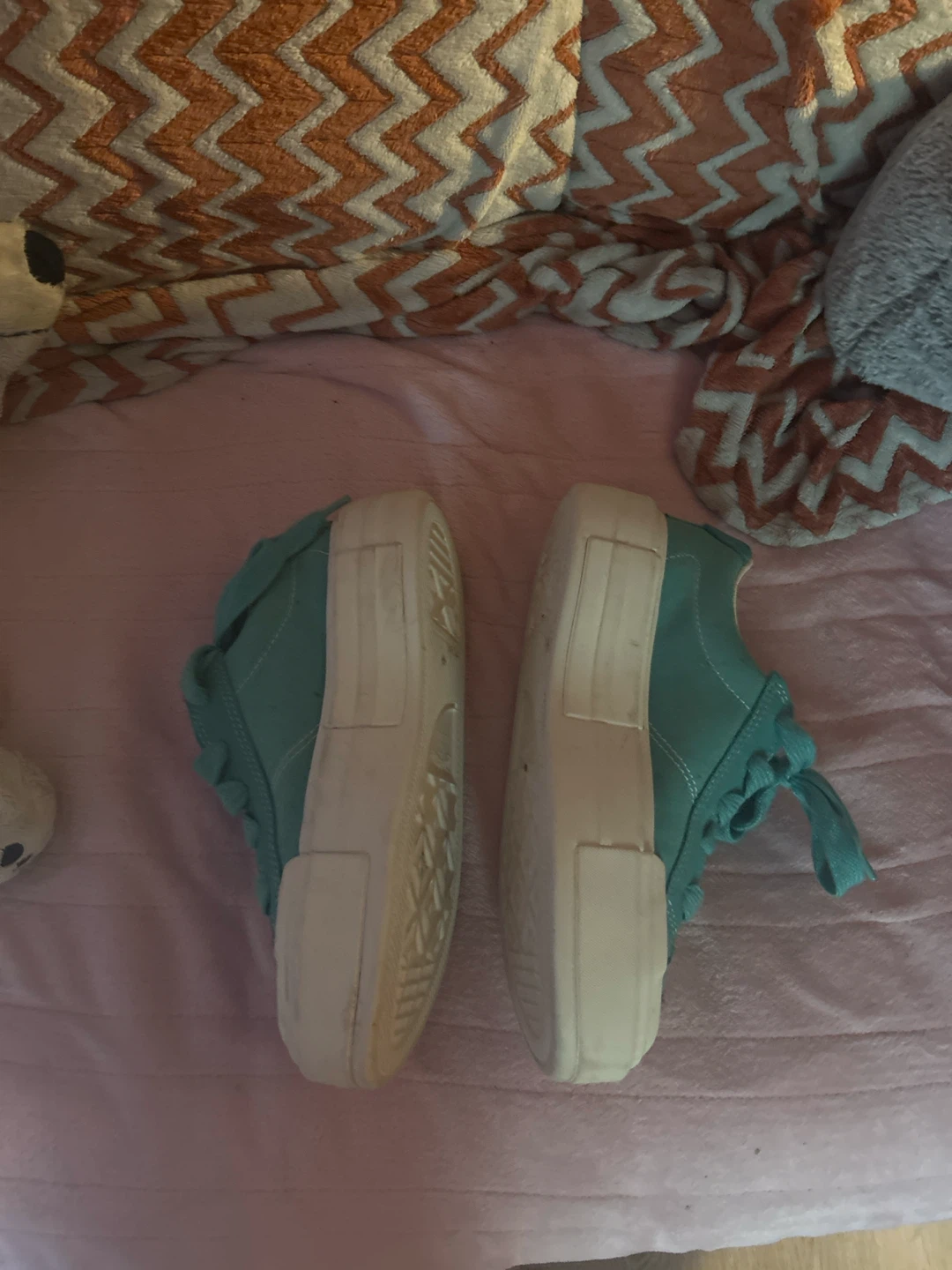 Teal platforms - Converse shoes - photo 2