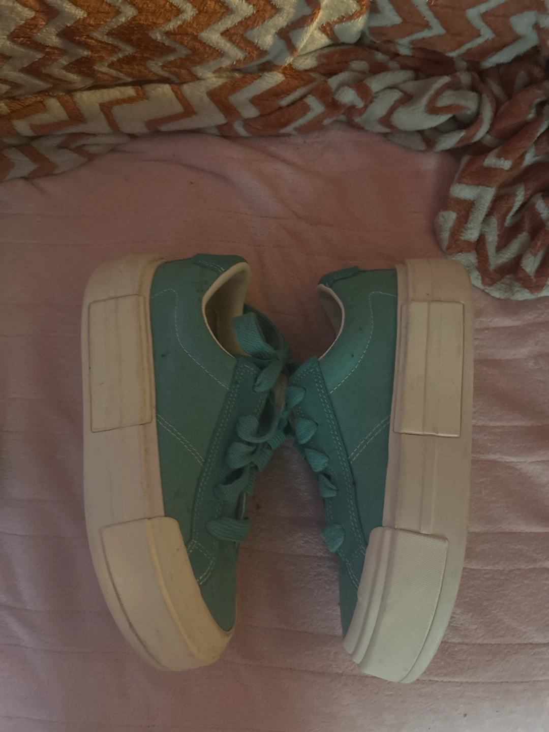 Teal platforms - Converse shoes - photo 3