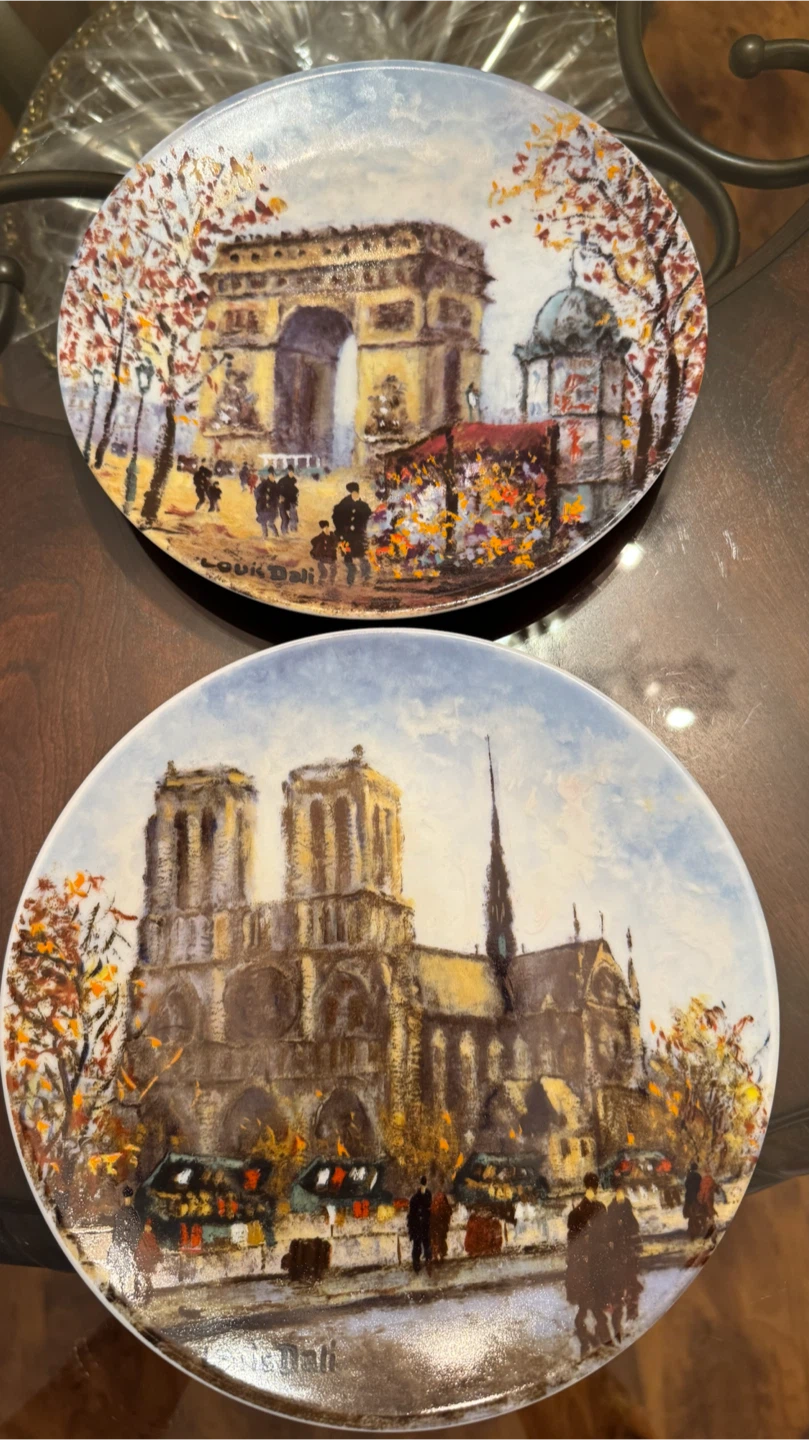 Louis Dali Vintage Porcelain Plates