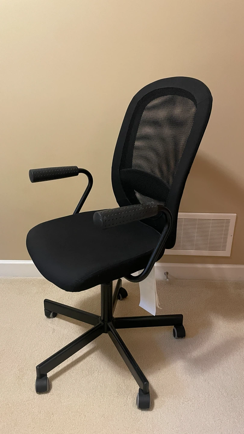 IKEA Flintan Black Mesh Back Office Chair - photo 2