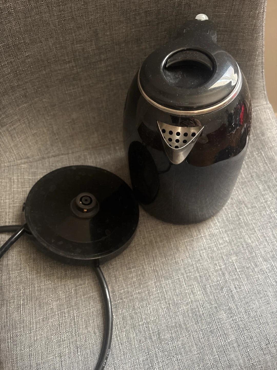 Black Cordless Electric Kettle with Power Base - photo 5