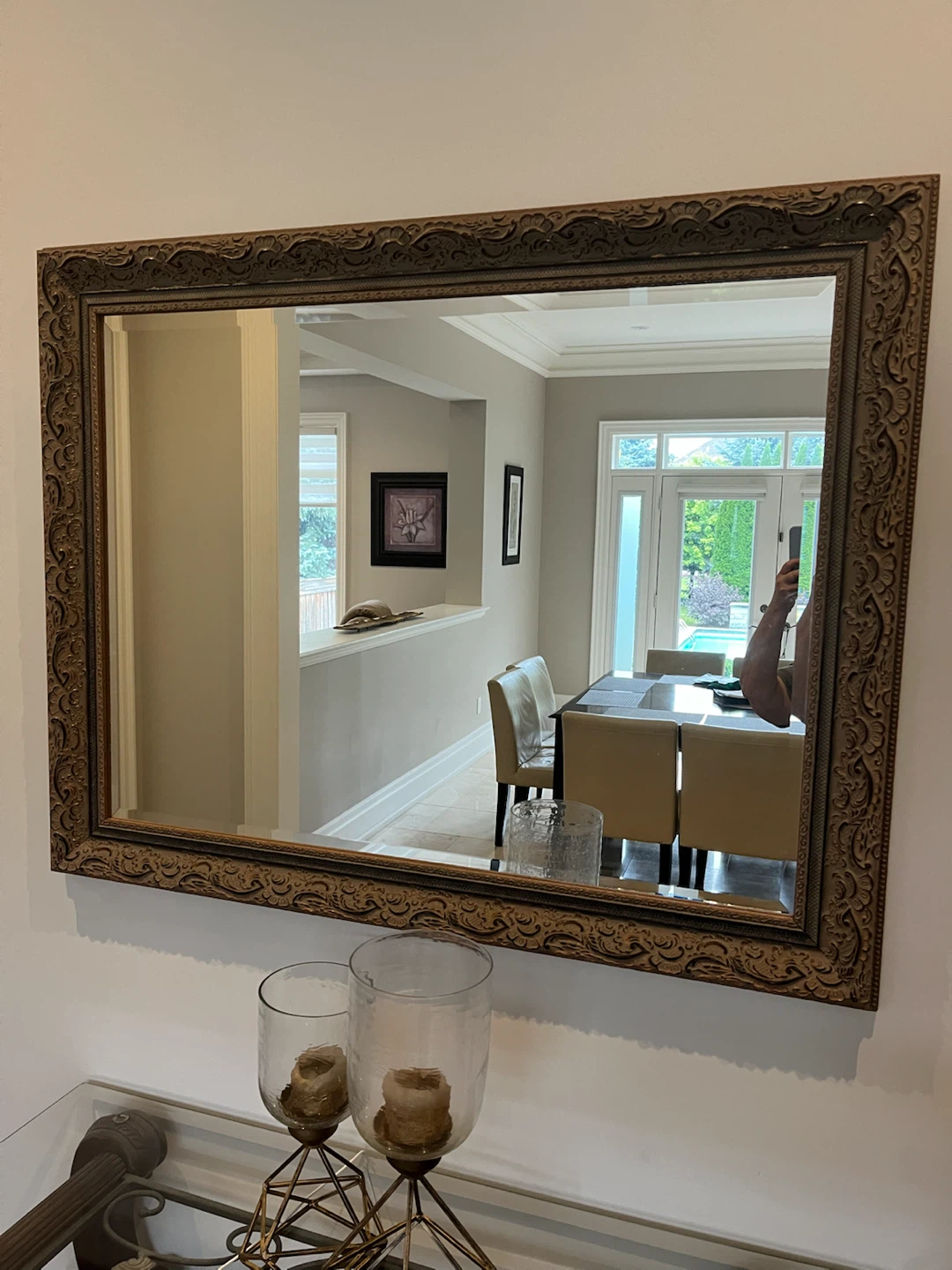 Large Framed Wall Mirror