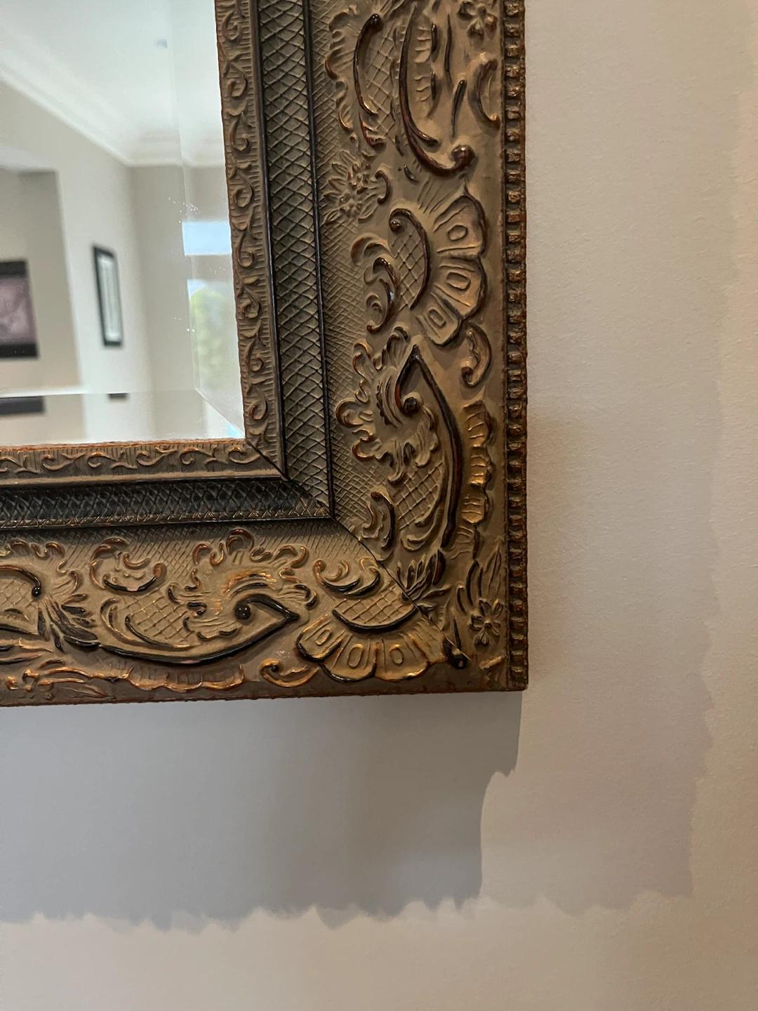 Large Framed Wall Mirror - photo 2