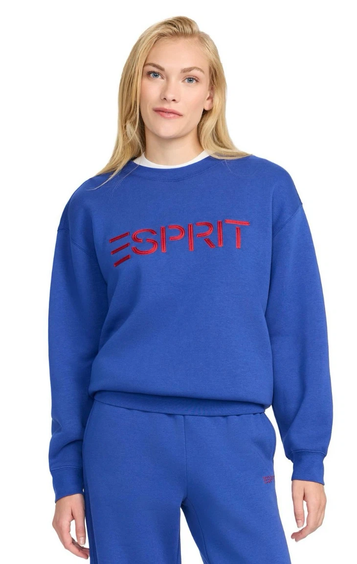ESPRIT Women’s Logo 80s Sweatsuit (2 Pc) High-Rise Wide Leg *NEW - photo 2